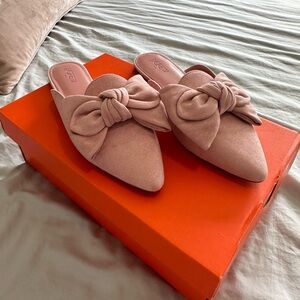 Pink mules
